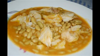 Verdinas con bacalao, al estilo de Mariaje
