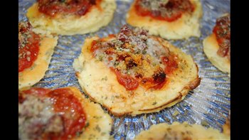 Minipizzas de patata, al estilo de Mariaje