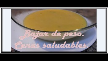 Cenas para un vientre plano y bajar de peso. Crema de puerro.