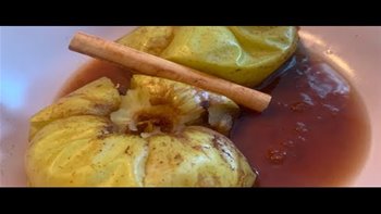MANZANAS ASADAS EN MICROONDAS