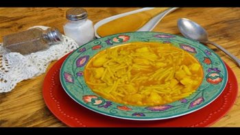 FIDEOS CON BACALAO DESMIGADO