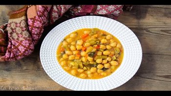 Potaje ?? de garbanzos con verduras ?? en olla exprés