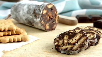 Salame de Chocolate Receta de Dulces ?
