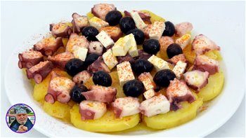 Ensalada de PULPO A LA GALLEGA - Comer pulpo a la gallega con matices