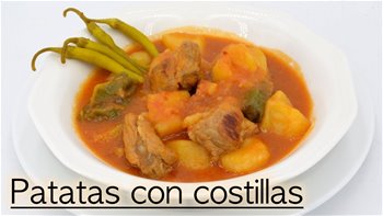 Con patatas y costilla puedes hacer esta maravilla - estofado costillas con patatas - Cuchareo