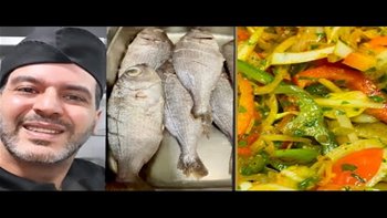 besugo al horno con patatas panadera y verduras ??